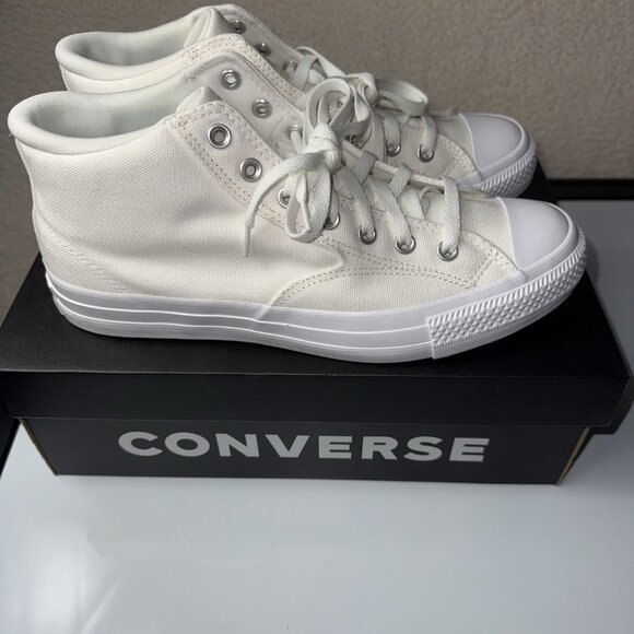 Converse Other - Converse CTAS Malden Street Mid Top Shoes Vintage White Sneakers Men’s Size 11